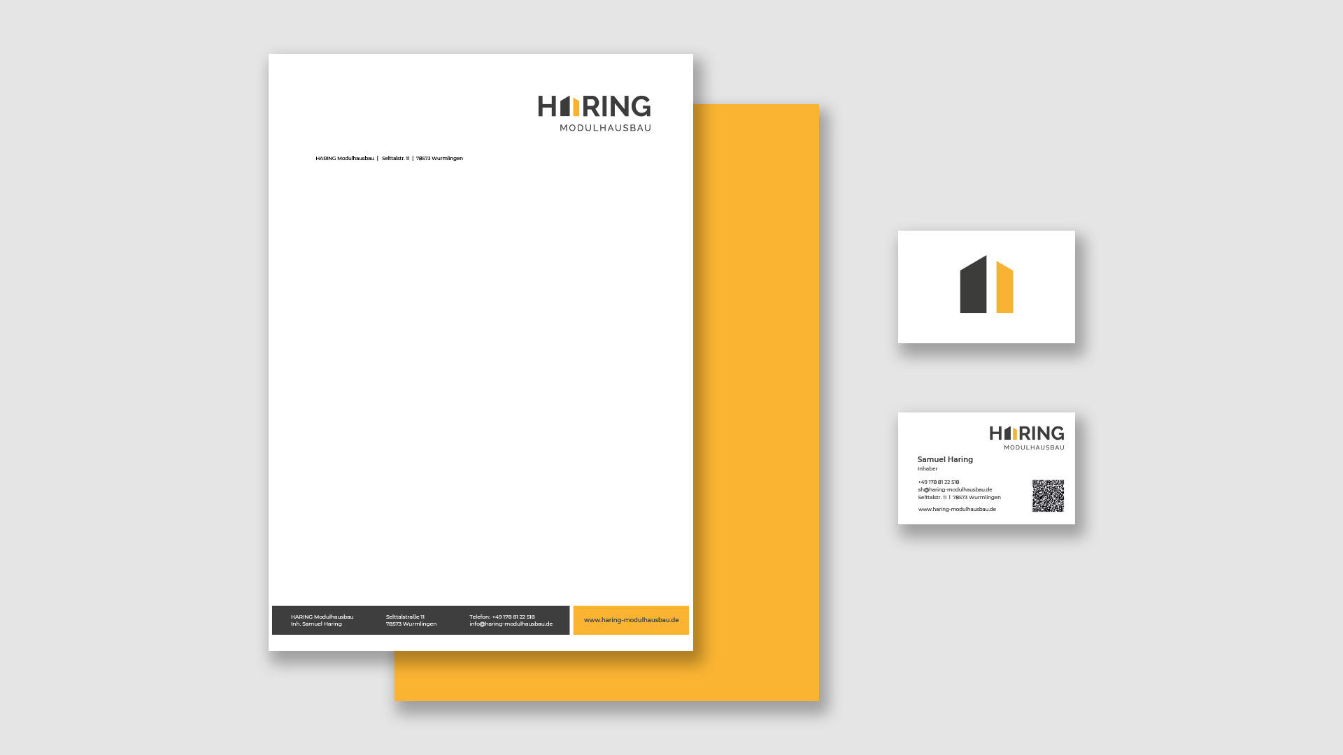 Haring Modulhausbau - Grafikdesign